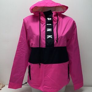 Victoria Secret pink logo rain  jacket running women’s girls New